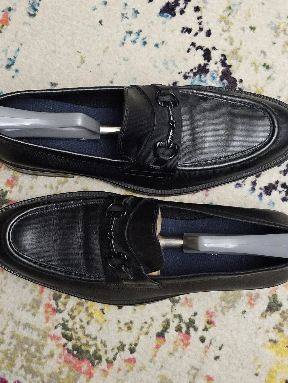 Cole Haan Men’s Size 9.5 M Modern Essentials Black Leather Bit Loafer C37717